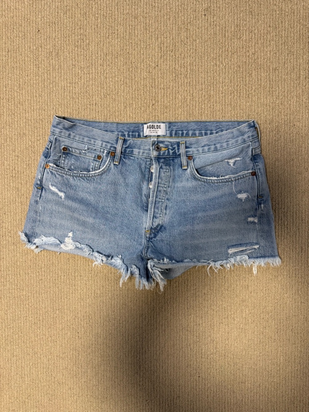 AGOLDE Parker Denim Shorts in Swapmeet